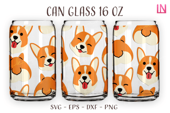 Corgi Puppy Dog Breed Can Glass Wrap SVG Review