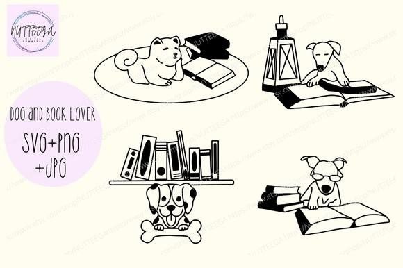Dog and Book Lover Reading SVG Files Review