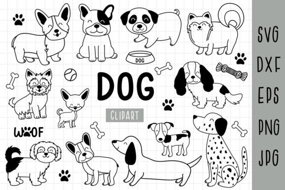 Dog Breeds Clipart: Embroidery Test Results