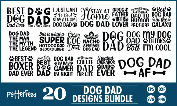 Dog Dad Father's Day Dad SVG Bundle: A Designer's Review