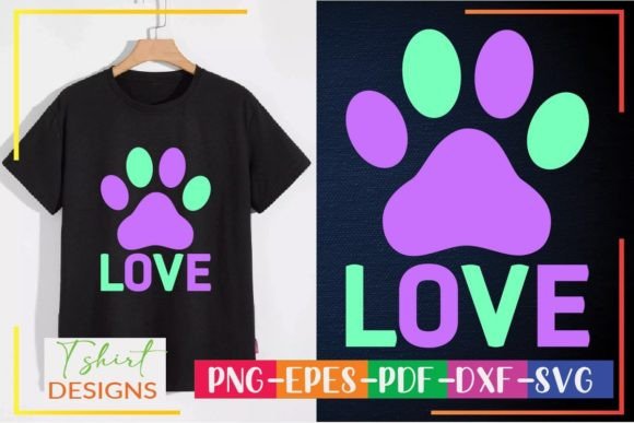 Love Svg T Shirt Design, Dog Design